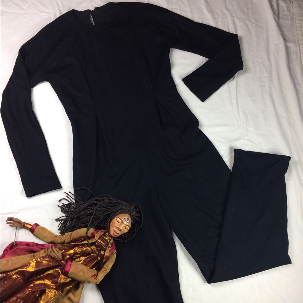 Geoffrey Beene Vintage Jet Black Jumpsuit